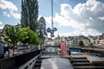 Für zehn Minuten hat Luzern ein Windrad – doch die Kraft kommt aus der Reuss